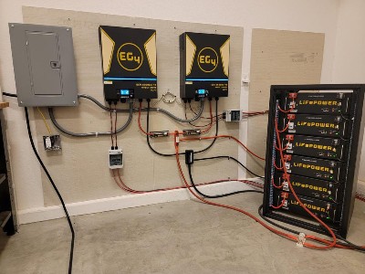 Rockwall Solar Panels with Battery Backup to supply power when the grid goes down or during a blackout.